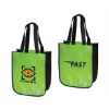 Laminated Tote Bag Lime Green