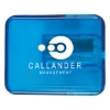 Pencil Sharpener Translucent Blue Printed
