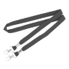 5/8" Double Ended Lanyards Dark Gray