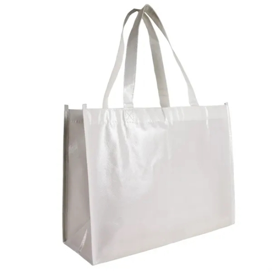 Custom Laminated Convention Tote - 16" x 12" x 6" - White