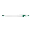 Cougar Ballpoint Pens White w/Green Trim