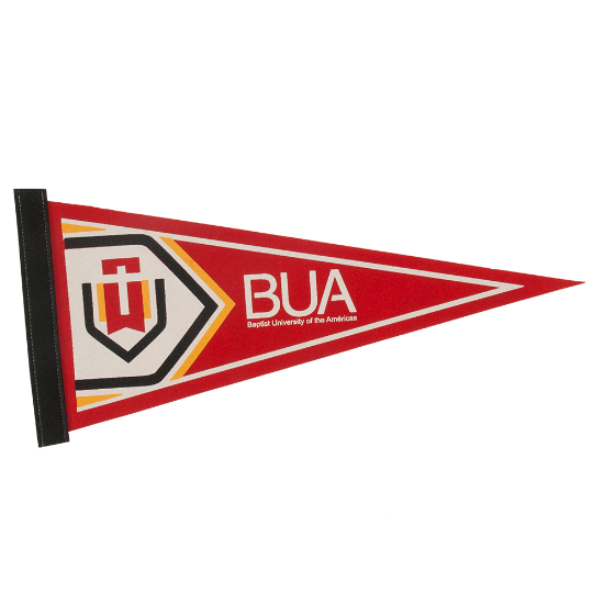8" x 18" Colored Felt Pennant Red
