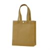 Custom Buckle Nonwoven Tote Bags Khaki w/ Khaki Handles