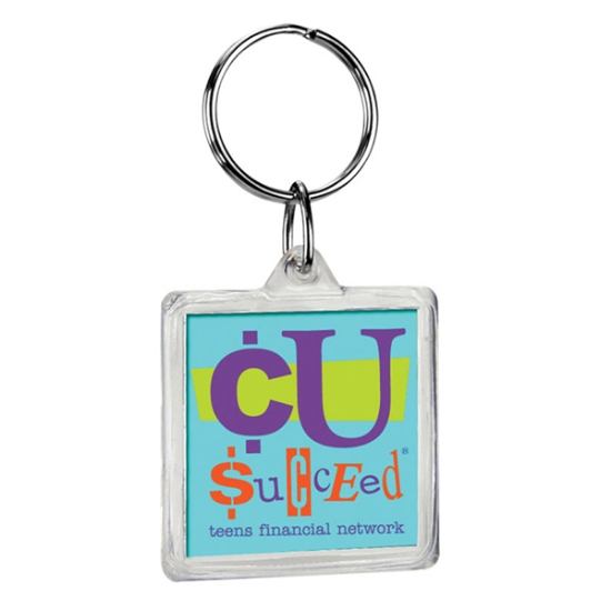 Custom Crystal Keytag - Full Color