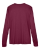 Women's Zone Performance Long Sleeve T-Shirt - Sport Maroon Back