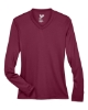 Women's Zone Performance Long Sleeve T-Shirt - Sport Maroon Front
