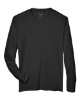 Men's Zone Performance Long Sleeve T-Shirt - Black Front