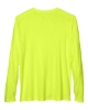 Men's Zone Performance Long Sleeve T-Shirt - Safety Yellow Back
