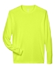 Men's Zone Performance Long Sleeve T-Shirt - Safety Yellow Front