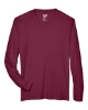 Men's Zone Performance Long Sleeve T-Shirt - Sport Maroon Front