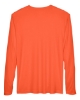Men's Zone Performance Long Sleeve T-Shirt - Sport Orange Back