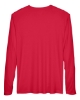 Men's Zone Performance Long Sleeve T-Shirt - Sport Red Back