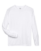Men's Zone Performance Long Sleeve T-Shirt - White Front