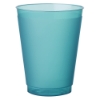16 oz. Flex Frosted Plastic Stadium Cups Teal