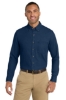 Port & Co Long Sleeve Value Denim Shirt - Ink Blue