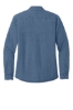 Port & Co™ Women's Long Sleeve Value Denim Shirt - Faded Blue Back