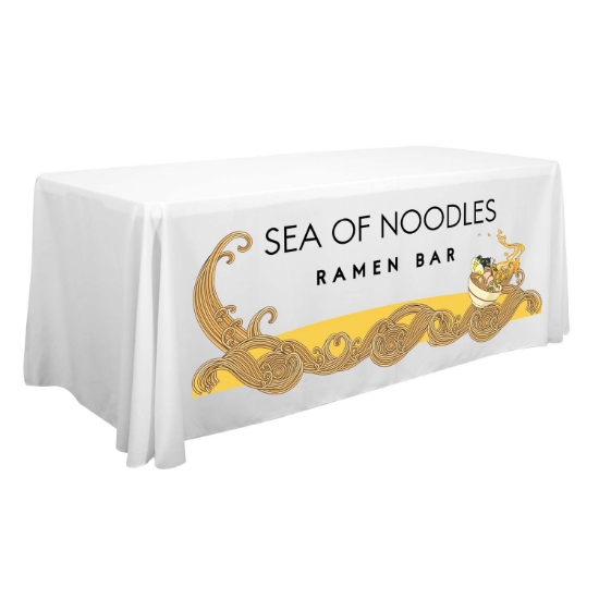 6' Standard Table Throw - White