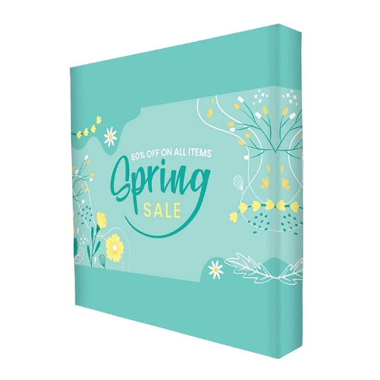 DisplaySplash Pop-Up Fabric Display - 8' W x 7.5' H