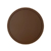 Custom Round Silicone Coasters - Coffe Brown