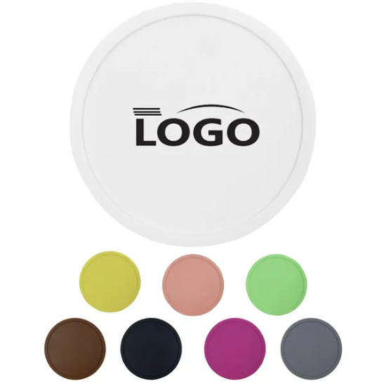 Custom Round Silicone Coasters - Group