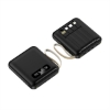 Custom 10000mAh Power Bank With Built-In Cables - Black