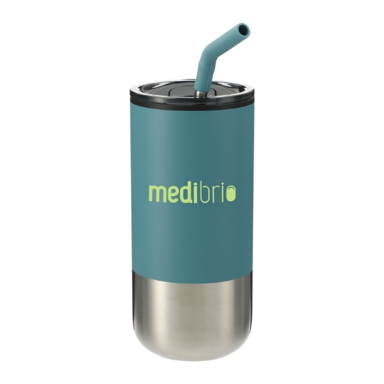 Custom Lagom Insulated 16oz Stainless Steel Tumbler - River Green - Printed