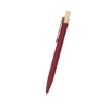 Recycled Aluminum Pens With Bamboo Plunger Burgundy