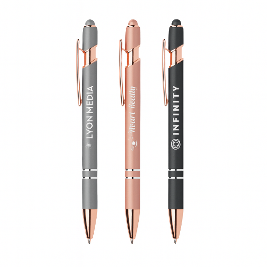 Custom Ellipse Softy Rose Gold Metallic w/ Stylus Pens - Laser
