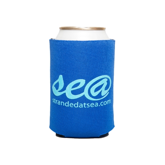 Custom Premium Collapsible Foam Can Insulators - Royal Blue