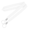 3/4" Double Ended Lanyards White
