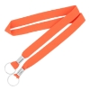 3/4" Double Ended Lanyards Process Orange