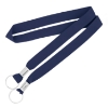 3/4" Double Ended Lanyards Process Dark Blue
