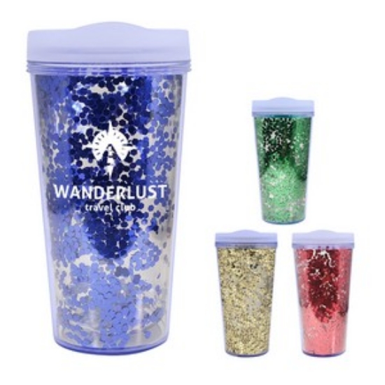 Picture of 17 Oz. Glamour Glitter Tumbler