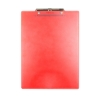 Custom MCQUARY Letter Size Clipboard with Metal Spring Clip - Red  - Blank