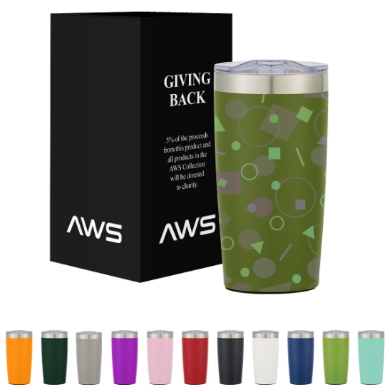 Picture of Aws 20 Oz. Full Color Two-tone Himalayan Tumbler