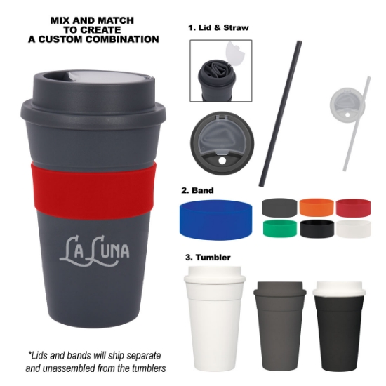 Picture of 16 Oz. Travel Tumbler With Straw