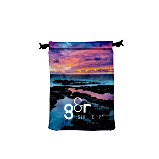 Picture of 9" W X 12" H Canvas Drawstring Bag