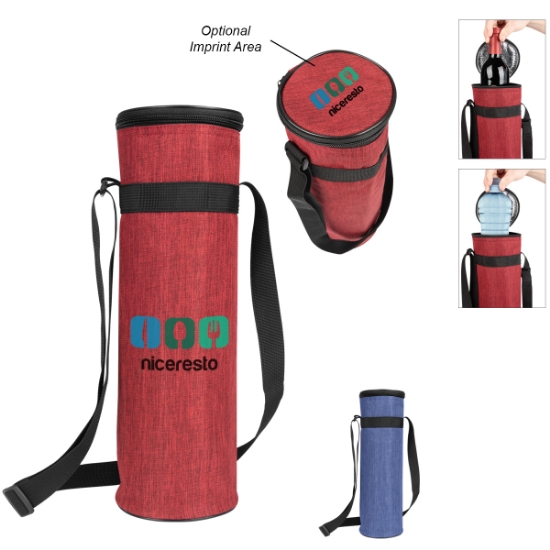 Picture of Rpet Heathered Wine Cooler Tote Bag