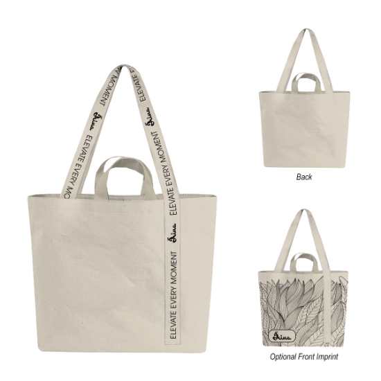 Picture of 14 Oz. Recycled Mono-strap Canvas Tote Bag