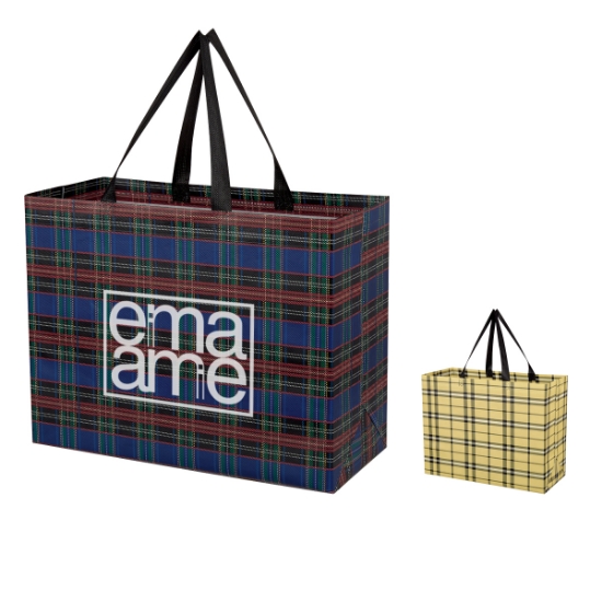 Picture of Soho Tartan Laminated Non-woven Shopper Bag