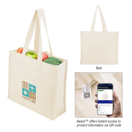 Picture of Aware™ 4 Oz. Recycled Cotton Tote Bag
