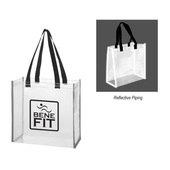 Picture of Reflective Shopper Clear Eva Reflective Tote Bag
