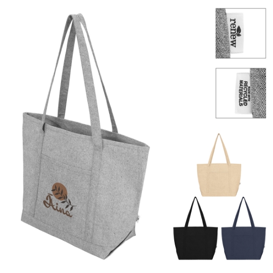 Picture of Cailee Recycled Cotton Starboard Tote Bag
