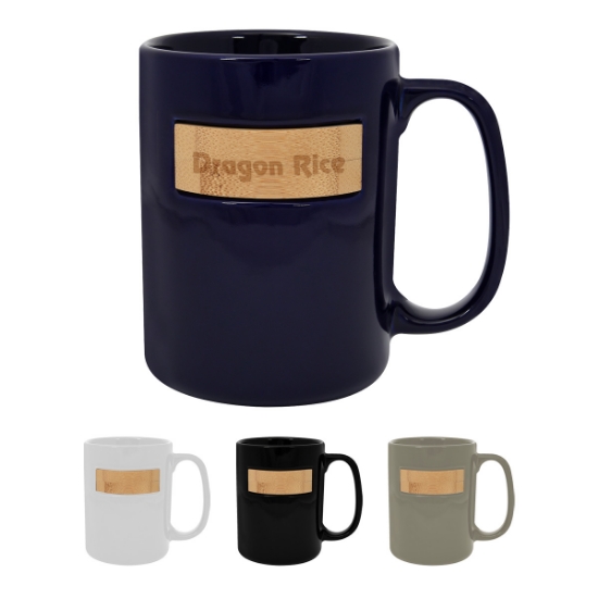 Picture of 15 Oz. Peek-a-bamboo Stoneware Mug