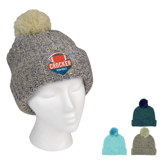 Picture of Grace Collection Pom Beanie With Cuff
