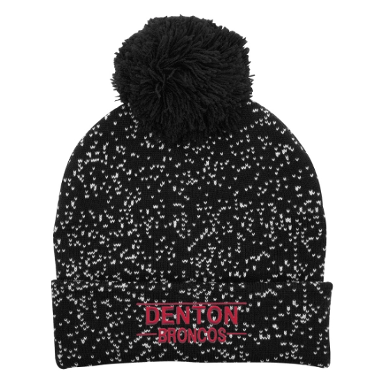 Picture of Speckled Pom Beanie With Cuff