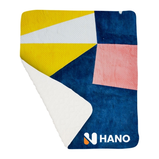 Picture of 50" X 60" Argyle Knit Sherpa Blanket