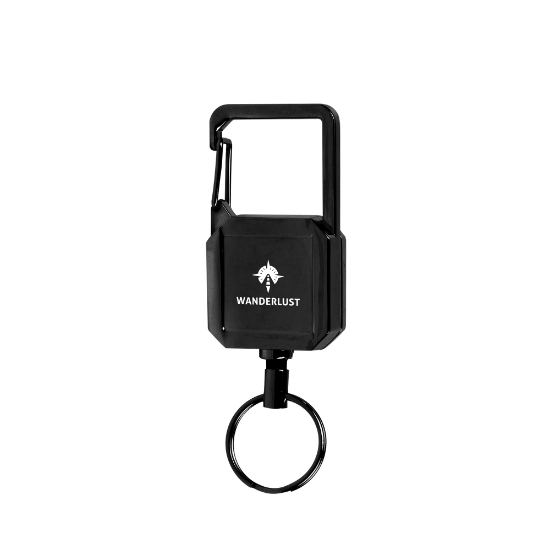 Picture of Badge Reel Keychain With Carabiner