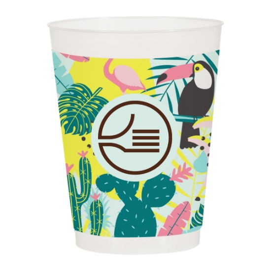 Picture of 16 Oz. Full Color Frost Flex Stadium Cup