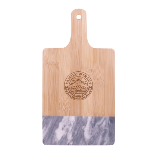 Picture of Black Marble & Bamboo Cutting Board